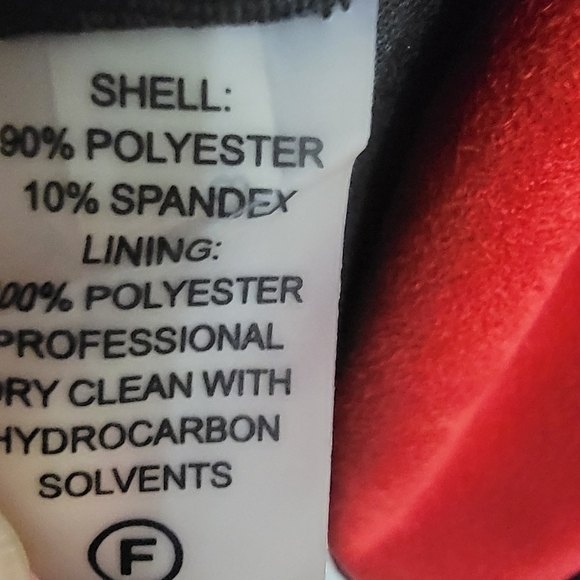 Calvin Klein Red and Black Dress Size 10 - Picture 5 of 5